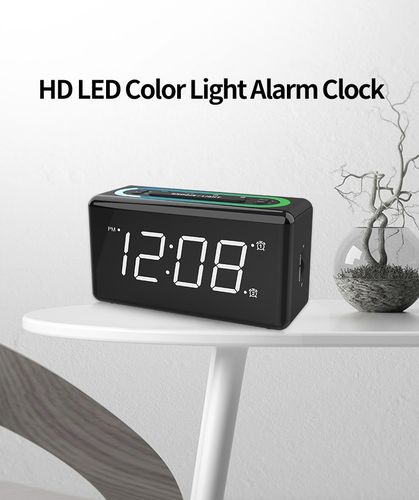 LED Alarm clock Black